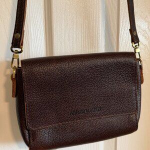Portland Leather - Mini Metro Crossbody Bag in Coldbrew - NEW / Never Used